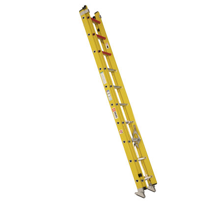 BAUER LADDER Fiberglass Extension Ladder, 300 lb Load Capacity 31020